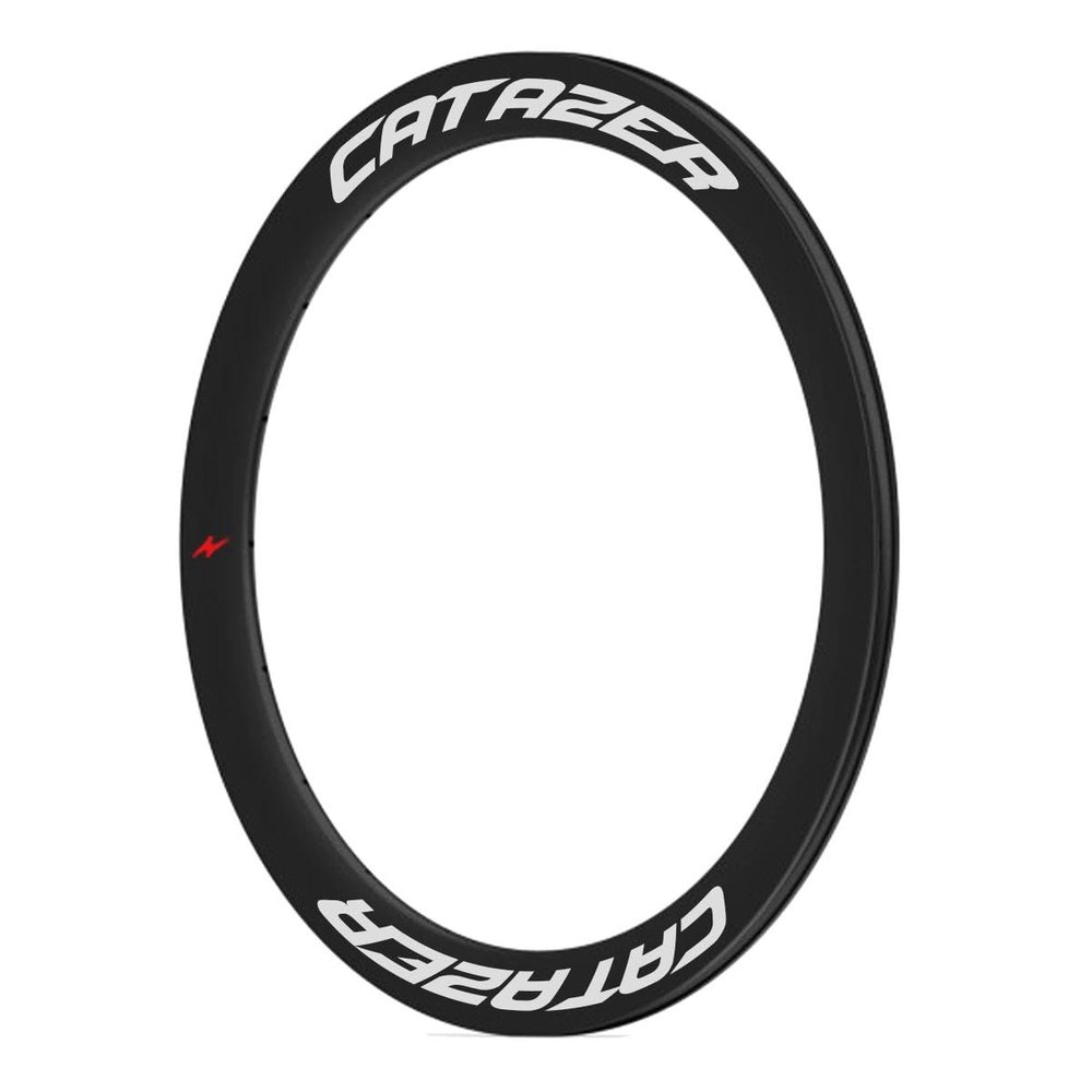 650C Clincher Road Bike Rim, CATAZER 21mm Width 50mm Depth Carbon Fiber Wheelset Rims With Matte/Glossy Finish For Gravel Road Bike Riding