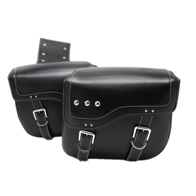 UNISTRENGH Waterproof Bike Pannier Bag PU Electric Bicycle Accessories Bag Motorcycle Tank Rear Seat Side Bag Multi-function Hanging Bag (87# Black)