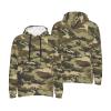 Camouflage Green Hoodie Man Pullover Drawstring Hoodies Long Sleeve Casual Sweatshirt Sweatshirts Kangaroo Pocket Tops view 3