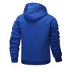 Men's Sherpa Hoodie Jacket Fleece Lined Zip Up Warm Hoodies Sweatshirt Winter Casual Hooded Coat with Zipper Pockets Blue view 2