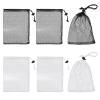 6PCS Small Mesh Drawstring Bags, 7.87  5.9 Inch Nylon Mesh Bag, Mesh Bags with Cord Lock, Net Bag for Travel Goods, Storage Bags (3 Black 3 White) view 1