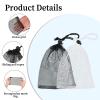 6PCS Small Mesh Drawstring Bags, 7.87  5.9 Inch Nylon Mesh Bag, Mesh Bags with Cord Lock, Net Bag for Travel Goods, Storage Bags (3 Black 3 White) view 3