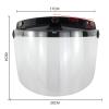 SPONGL Warm Hat,Windproof 3-Snap Visor Lens Shield for Motorcycle Helmets Flip Up Down Open Face Anti Glaring Accessories view 3