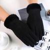 Womens Gloves Winter Touchscreen Texting Phone Windproof Gloves Lined Cold Weather Warm Gloves (Black, One Size) view 2