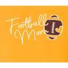 5X-Large Gold Mens Cute Script Football Mom Game Day T-Shirt view 4