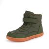 Kids Barefoot Winter Boots with Wide Toe Box Boys Girls Slip Resistant Waterproof Zero Drop Sole Minimalist Fur Warm Ankle Winter Snow Boots High Top Lightweight Breathable Walking Shoes for Toddler Little Big Kids Green 30 view 1