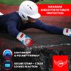 Errav Baseball Sliding Mitt Youth & Adult | Neoprene Hand Guard with Wrist Protection | Sliding Gloves for Baseball Softball | Elastic Compression Strap for Left or Right Hand (Blue&Red) view 3