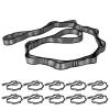 10PCS Nylon Daisy Chain Straps for Aerial Yoga Hammock Swing Adjustable Aerial Silk Extender Hanging Rope for Aerial Yoga Belts 3.6FT 5.9FT Long (Grey, 5.9ft/1.8m) view 1