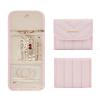 BAGSMART Travel Jewelry Organizer Case, Foldable Jewelry Roll for Necklaces, Earrings, Journey-Rings, Bracelets, Brooches, Portable, Pink view 1