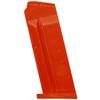 American Safety Molds - Compatible with S&W M&P40 Shield - Non-Functional Solid Polymer Magazine - Blaze Orange - U.S.A - Magazine Holster Molding Prop view 1