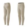 Equinavia Classic Kids Silicone Knee Patch Horse Riding Pants with Phone Pockets | Equestrian Breeches Unisex Schooling Tights for Girls and Boys - Tan - XL view 1
