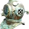 Vintage Rare Antique Diving Helmet | Mark V Divers Diving Heavy Helmet | deep Sea Divers Anchor Engineering Helmet view 3
