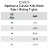 Equinavia Classic Kids Silicone Knee Patch Horse Riding Pants with Phone Pockets | Equestrian Breeches Unisex Schooling Tights for Girls and Boys - Deep Blue - S view 3