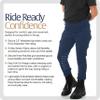 Equinavia Classic Kids Silicone Knee Patch Horse Riding Pants with Phone Pockets | Equestrian Breeches Unisex Schooling Tights for Girls and Boys - Deep Blue - S view 4