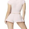 florence by mills Women's Fluffy Snuggle Micro Thermal Baby Button Tap Shorts, Ballerina Pink, XX-Small view 4