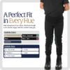 Equinavia Classic Kids Silicone Knee Patch Horse Riding Pants with Phone Pockets | Equestrian Breeches Unisex Schooling Tights for Girls and Boys - Black/Turquoise - XS view 2