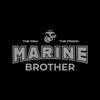 Armed Forces Gear Marines Brother Youth T-Shirt (Black, XS) view 2