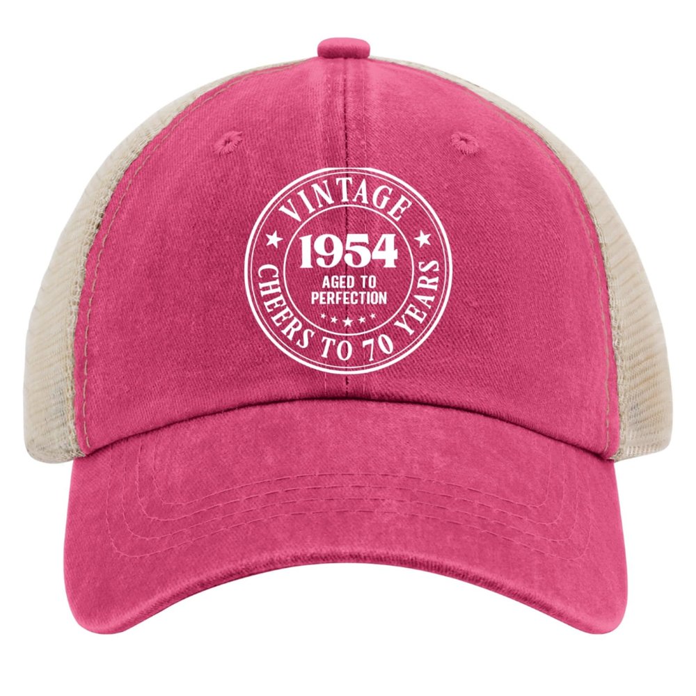 70th Birthday Gifts for Women 1954 Gifts1 Womens Running Hat Outdoor Cap for Women's Caps Light Weight Visor Hat