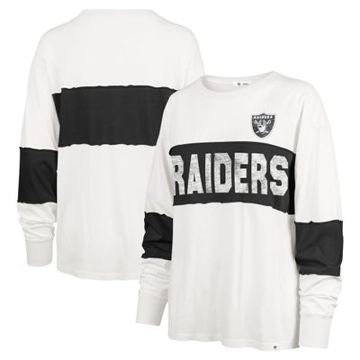 47 Women's Cream Las Vegas Raiders Clubhouse Pride Taylor Long Sleeve T-Shirt