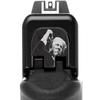 NDZ Performance Limited Edition Trump Slide Cover Back Plate for Glock Gen 5 17 19 19X 22 23 26 27 29 30 34 45 47 in 9mm 10mm .40, Black Anodized Aluminum - Trump Fight! view 1