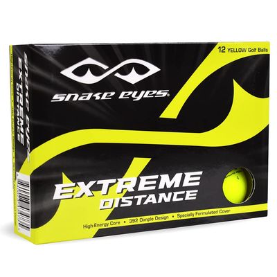 Snake Eyes Extreme Distance Golf Balls Yellow (3-Pack)
