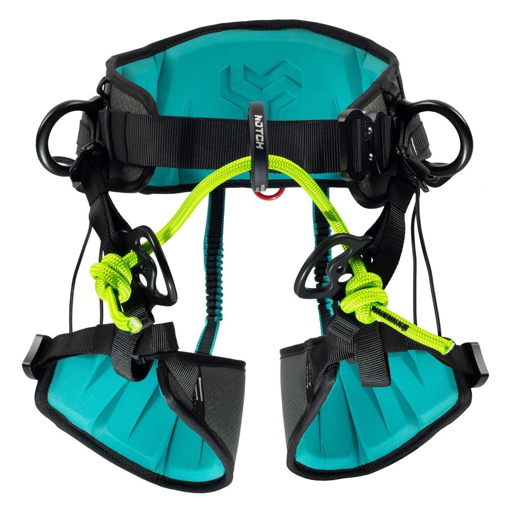 Notch Catalyst Harness-Size 2, Custom EVA Molded Back & Leg panels, Integrated Ventilation Channels, Multiple Adjustment Points, Custom Flared Side D Rings, 330 lbs Total Weight Limit (CATH-2)