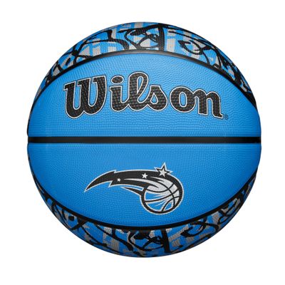 WILSON NBA Team Graffiti Basketball - Orlando Magic, Size 7-29.5"