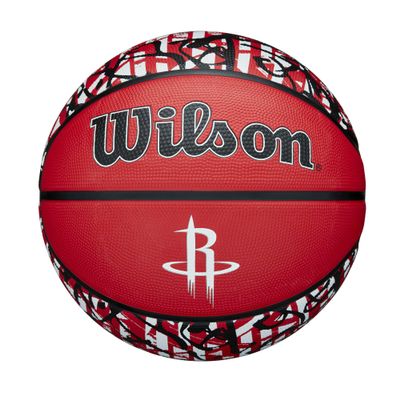 WILSON NBA Team Graffiti Basketball - Houston Rockets, Size 7-29.5"
