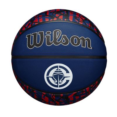 WILSON NBA Team Graffiti Basketball - Los Angeles Clippers, Size 7-29.5"