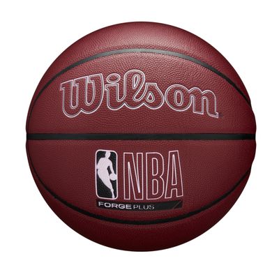 Wilson NBA Forge Plus Indoor/Outdoor Basketball - Maroon, Size 6-28.5"