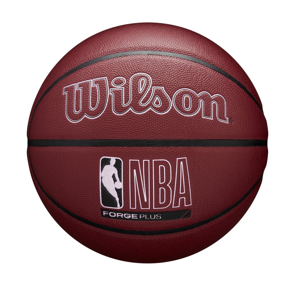 Wilson NBA Forge Plus Indoor/Outdoor Basketball - Maroon, Size 6-28.5"