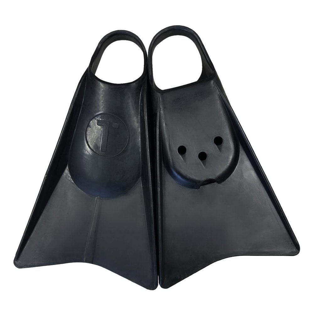 Tribe T2 Bodyboarding Swimfins - Great for Beach and Pool! Black M