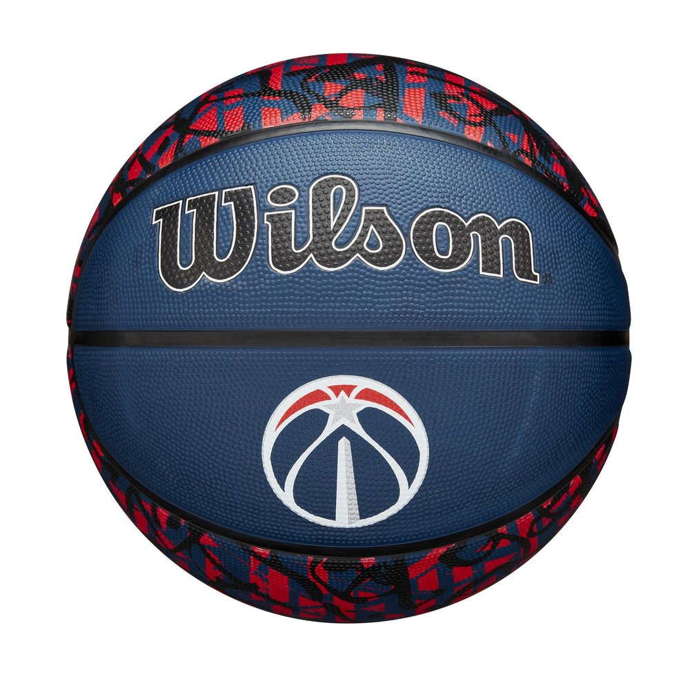 WILSON NBA Team Graffiti Basketball - Washington Wizards, Size 7-29.5"