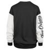 47 Women's Black New Orleans Saints Double Header Rise Andie Pullover Sweatshirt view 3