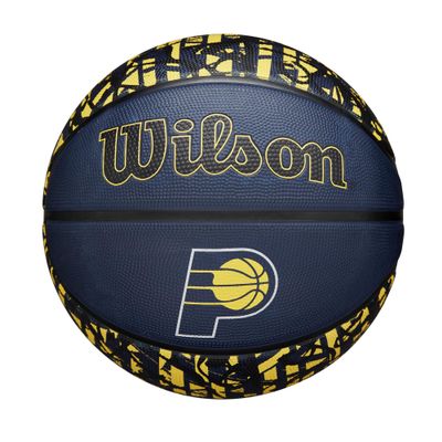 WILSON NBA Team Graffiti Basketball - Indiana Pacers, Size 7-29.5"