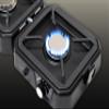 Freespirit Recreation 2 Burner Foldable Camping Stove with Griddle, Propane Camp Stove with 16,000 BTU, Adjustable Burners, Carrying Handle, Portable Gas Stove with Foldable Windscreen view 2