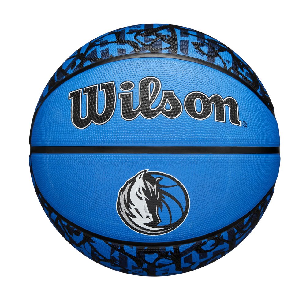 WILSON NBA Team Graffiti Basketball - Dallas Mavericks, Size 7-29.5"