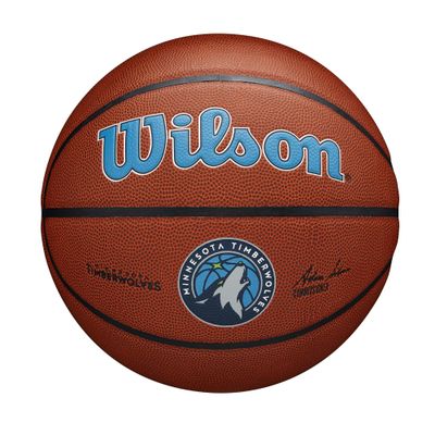 WILSON NBA Team Alliance Basketball - Minnesota Timberwolves, Size 7-29.5"