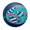 WILSON NBA DRV Plus Dazzle Camo Outdoor Basketball - Indigo/Teal, Size 7-29.5" view 2