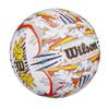 WILSON Graffiti Peace Volleyball - Official Size, White/Orange view 2