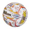 WILSON Graffiti Peace Volleyball - Official Size, White/Orange view 3