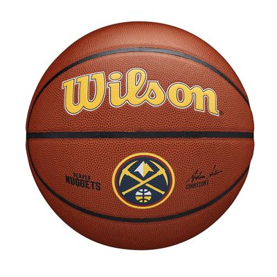 WILSON NBA Team Alliance Basketball - Denver Nuggets, Size 7-29.5"