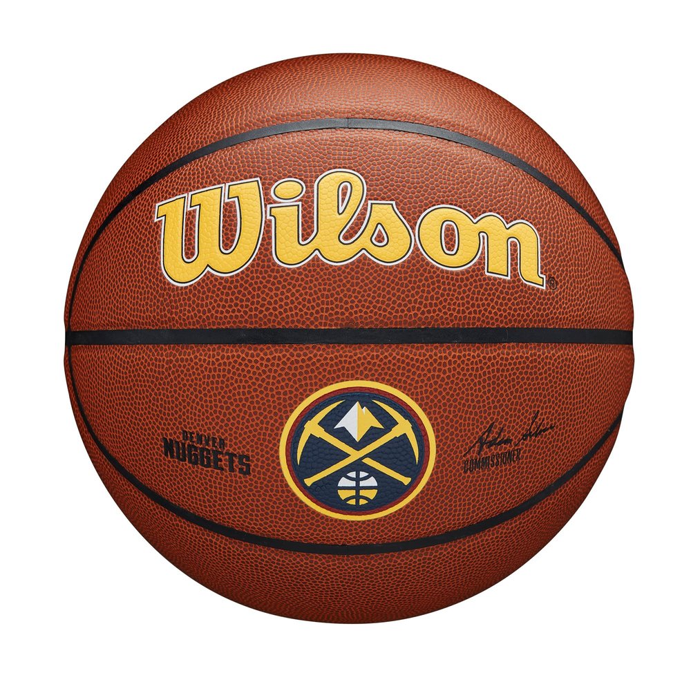 WILSON NBA Team Alliance Basketball - Denver Nuggets, Size 7-29.5"
