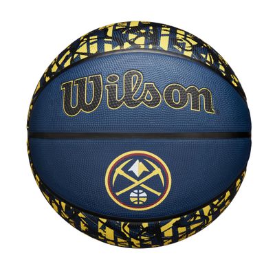WILSON NBA Team Graffiti Basketball - Denver Nuggets, Size 7-29.5"