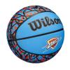 Wilson NBA Team Graffiti Basketball - Oklahoma City Thunder, Size 7-29.5" view 2