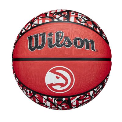 WILSON NBA Team Graffiti Basketball - Atlanta Hawks, Size 7-29.5"