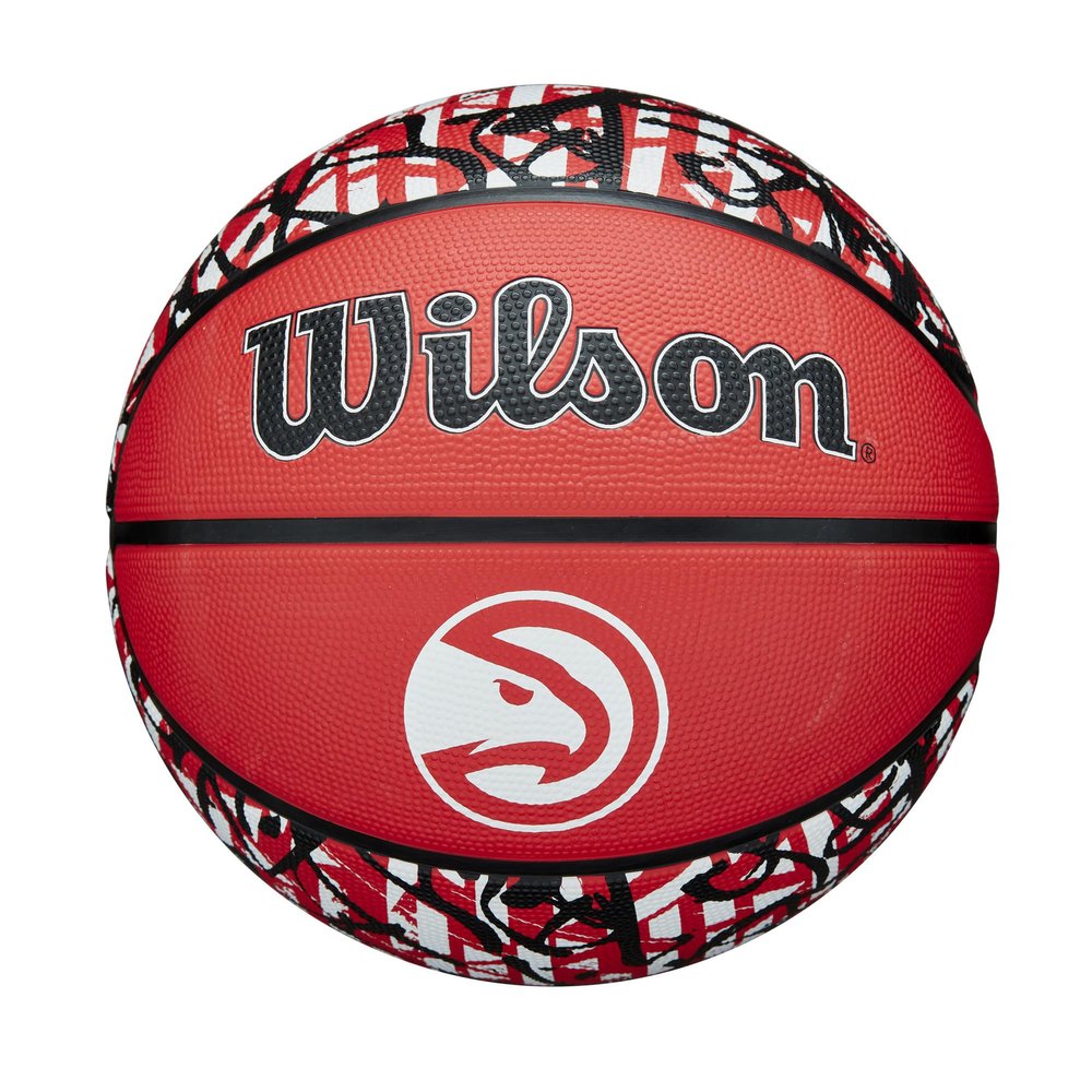 WILSON NBA Team Graffiti Basketball - Atlanta Hawks, Size 7-29.5"
