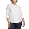 Eddie Bauer Women's Departure Stretch Moisture Wicking Long Sleeve Shirt with UPF 50 (US, Alpha, XX-Large, Regular, Regular, White) view 4
