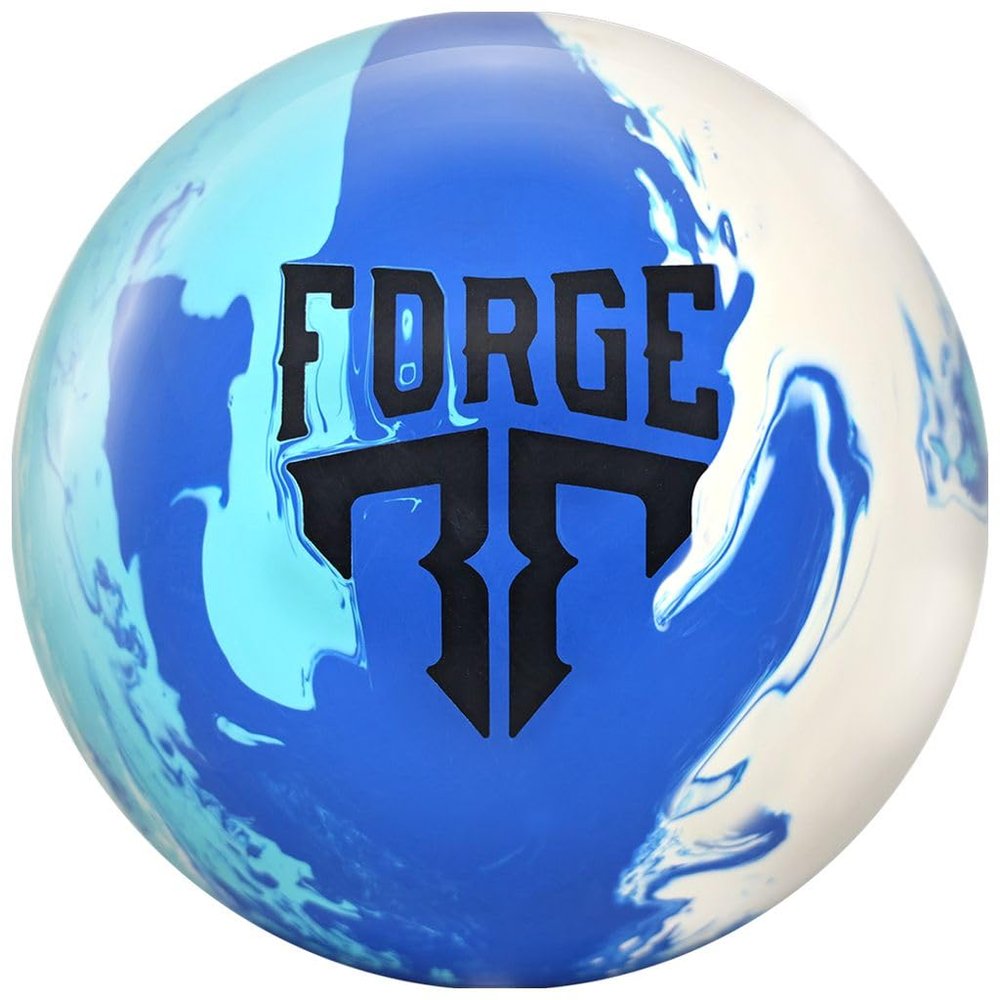 Bowlerstore Products Motiv PRE-DRILLED Subzero Forge Bowling Ball - Royal Blue/Teal/Arctic White Solid 14lbs