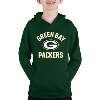 Team Fan Apparel NFL Youth Gameday Hooded Sweatshirt, Pro Football Hoodie Pullover Sweatshirt, Sports Apparel Boys and Girls (Green Bay Packers - Forest Green, X-Large)